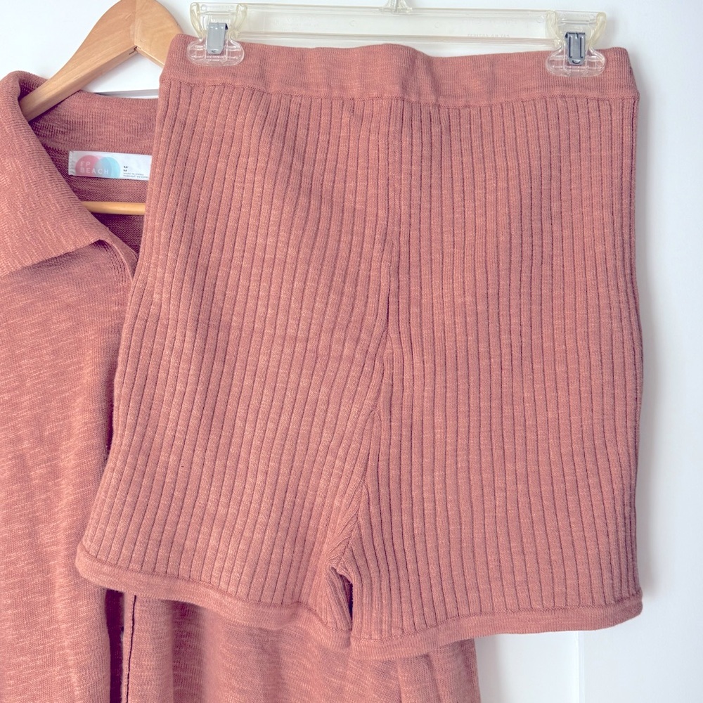 Free People FB Beach Zuma Sweater Set in Iced Chai - Picture 4 of 6